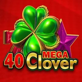 Official Slots logo: 40 Mega Clover by Amusnet Interactive at Stake Casino