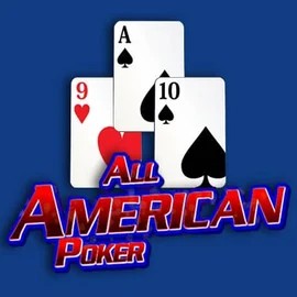 All American Poker online game logo by RTG (Reel Time Gaming) on stakeecasino.com
