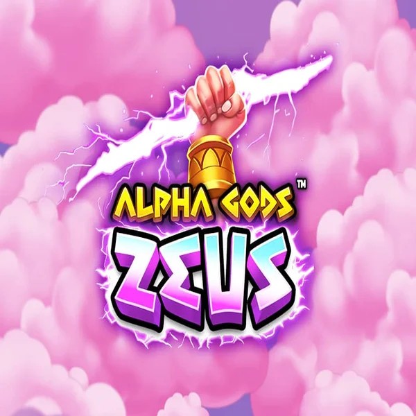 Alpha Gods Zeus online game logo by PearFiction Studios on stakeecasino.com
