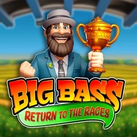 Big Bass Return to the Races logo – Slots by Pragmatic Play at Stake Casino