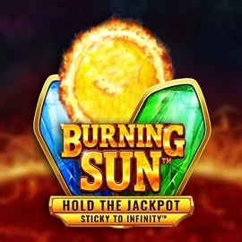 Burning Sun slot logo by Wazdan at Stake Casino