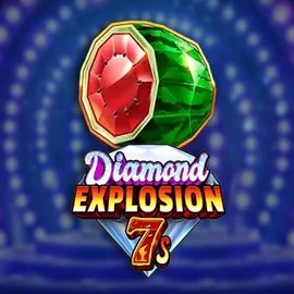 Diamond Explosion 7s online game logo by RubyPlay on stakeecasino.com