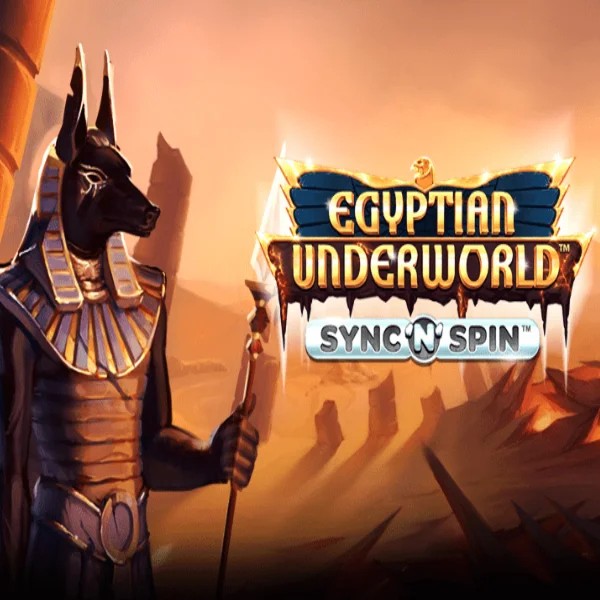 Egyptian Underworld slot logo by Greentube at Stake Casino