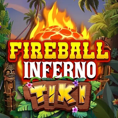 Fireball Inferno Tiki logo by NetEnt Stake Casino