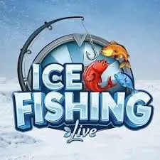 Ice Fishing Live logo – Live Casino by Evolution at Stake Casino