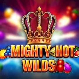 Mighty Hot Wilds logo by Inspired Gaming at Stake Casino