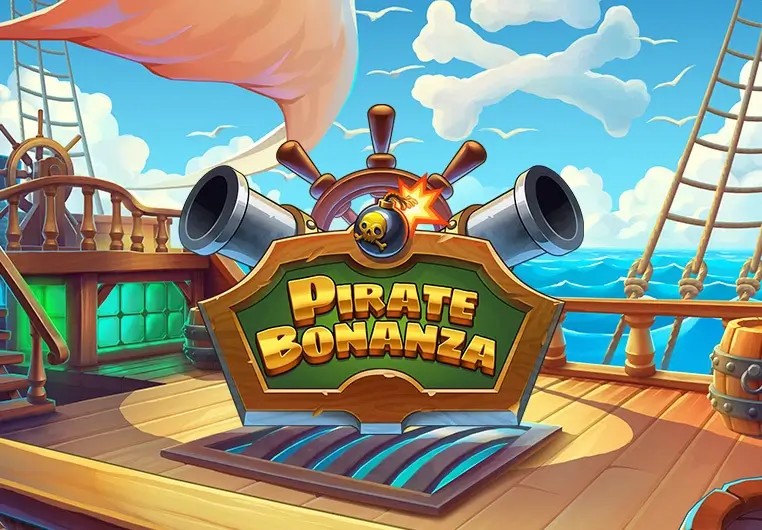 Pirate Bonanza Slot by Backseat Gaming, showcased at stakeecasino.com – game logo