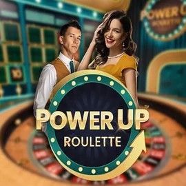 PowerUP Roulette game by Pragmatic Play – logo hosted on Stake Casino