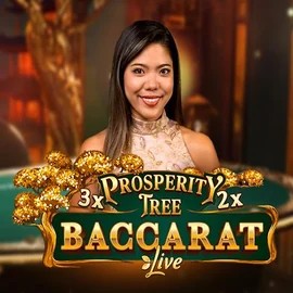 Prosperity Tree Baccarat slot visual from Evolution available on stakeecasino.com