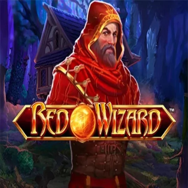 Red Wizard slot logo by Rarestone Gaming at Stake Casino