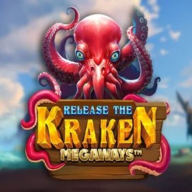 Release the Kraken Megaways logo by Pragmatic Play at Stake Casino