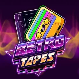 Retro Tapes online game logo by Push Gaming on stakeecasino.com