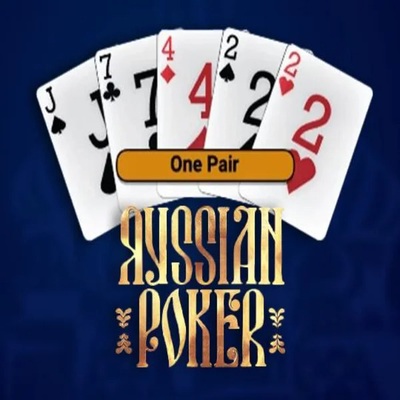 Russian Poker by OneTouch Games, showcased at stakeecasino.com – game logo