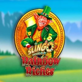 Slingo Rainbow Riches game by Gaming Realms – logo hosted on Stake Casino