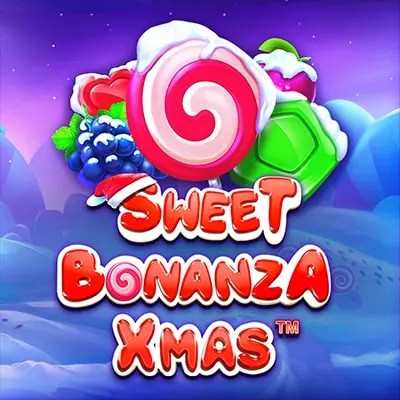 Sweet Bonanza Xmas Slot by Pragmatic Play, showcased at stakeecasino.com – game logo